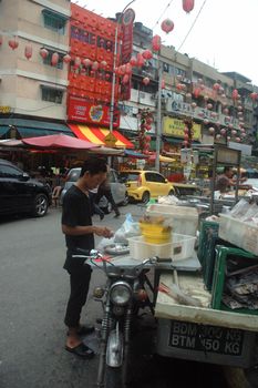 Kuala Lumpur, Malaysia - June 8, 2013: Flea market at Alor street, Malaysia.