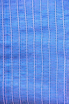 Detail of hand woven cotton fabric texture 