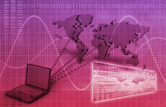 Worldwide Computer Connectivity and Mobility as Art