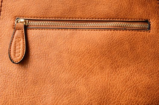 Leather background with zipper
