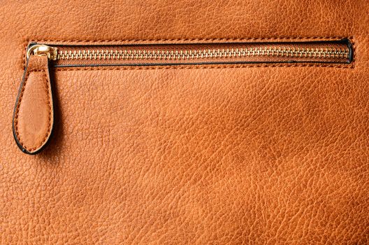 Leather background with zipper