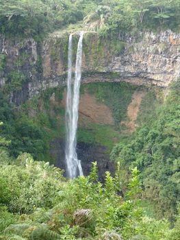 Chamarel Falls In Mauritius Island