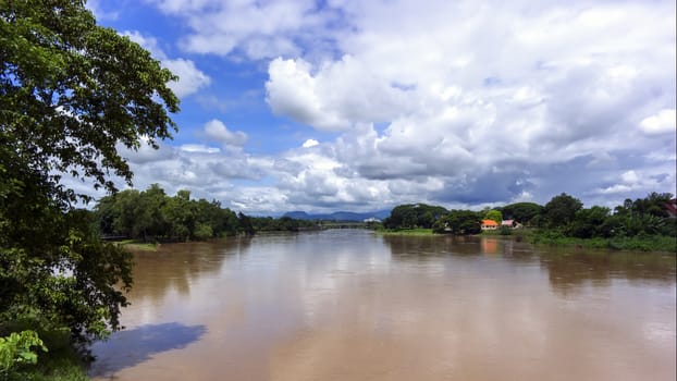 Mekok River flowing from Thaton to Chiang Mai, Thailand.