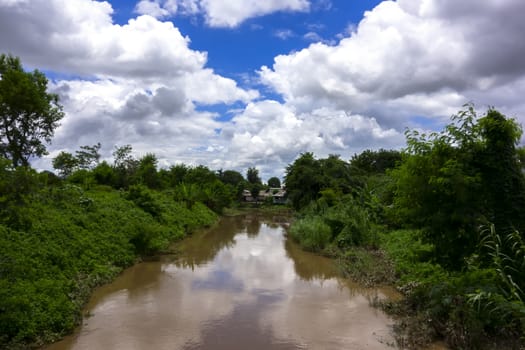 Tributary of Mekok River. Flowing from Thaton to Chiang Mai, Thailand.