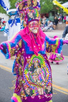 HENDERSON , NEVADA - APRIL 26 : A Participants at the henderson heritage festival held in Henderson Nevada on April 26 2014 ,the annual festival celebrates the heritage of Henderson Nevada