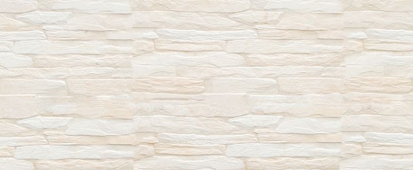 pattern white color of modern style design decorative uneven cracked real stone wall surface with cement