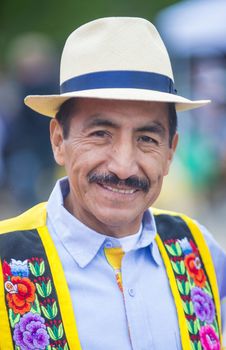 HENDERSON , NEVADA - APRIL 26 : A Participant at the henderson heritage festival held in Henderson Nevada on April 26 2014 ,the annual festival celebrates the heritage of Henderson Nevada