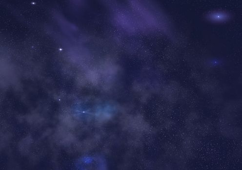 Star field in space a nebulae and a gas congestion. "Elements of this image furnished by NASA".