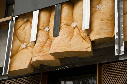 insulation with glass wool