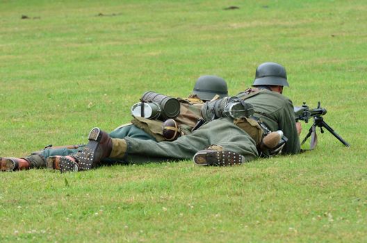 Two German Machine Gunners