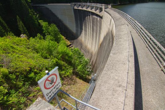 Dam reservoir in the Alps, Austria