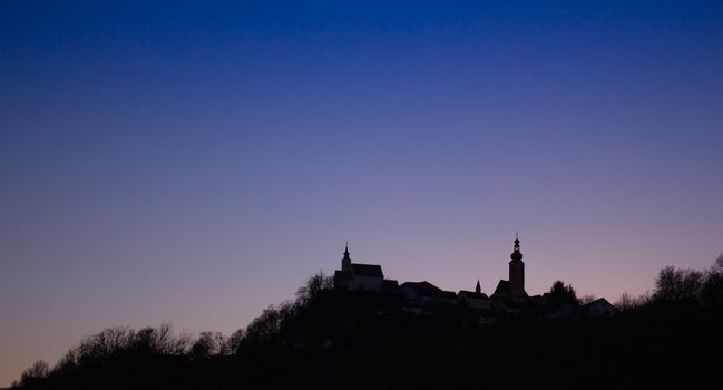 The famous silhouette of Straden, Austria