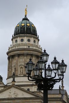 The Franzosischer Dom or French Cathedral located in Berlin on the Gendarmenmarkt