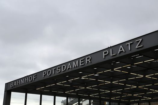 The Postdamer Platz Railway station in Berlin