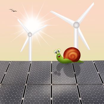 illustration of renewable energy