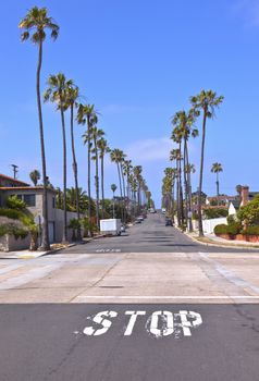 A street view in san Diego California.