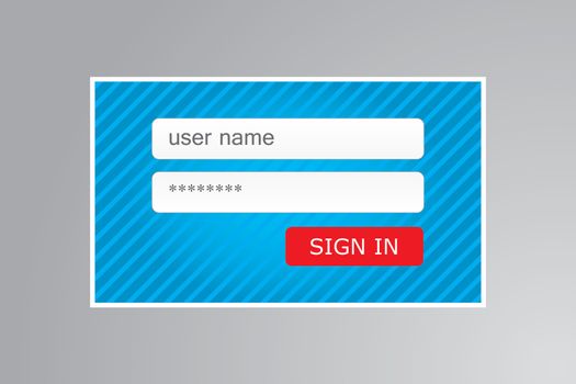 An Illustration of Clean Member Login Design