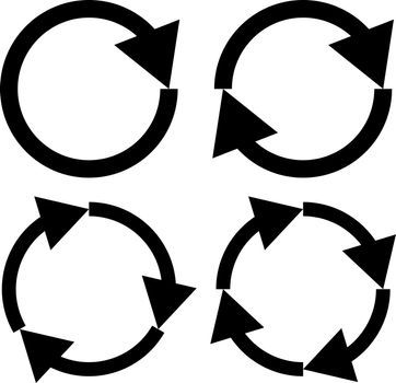 An Illustration of Four arrow icon set