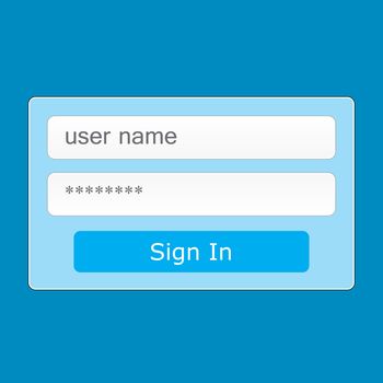 An Illustration of Clean Member Login Design