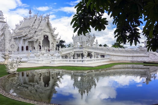 At White Temple, is a contemporary unconventional Buddhist temple in Chiang Rai, Thailand.