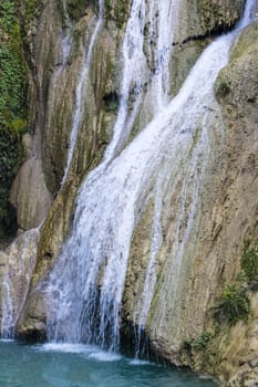 Mountain River and Waterfall. Greece, Messinia 