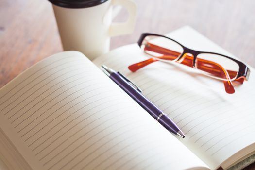 Prepare writing in coffee shop, stock photo