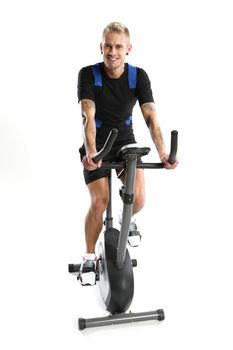 Exercise Bike - man in training