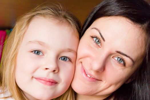 Photo of happiest family mother and daughter