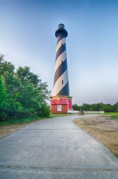 Cape Hatteras Lighthouse early morning on Outer banks, North Carolina