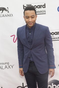 LAS VEGAS - MAY 18 : Singer/songwriter John Legend attend the 2014 Billboard Music Awards at the MGM Grand Garden Arena on May 18 , 2014 in Las Vegas.