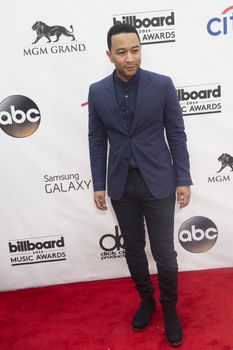 LAS VEGAS - MAY 18 : Singer/songwriter John Legend attend the 2014 Billboard Music Awards at the MGM Grand Garden Arena on May 18 , 2014 in Las Vegas.