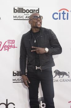 LAS VEGAS - MAY 18 : Professional boxer Floyd Mayweather Jr. attend the 2014 Billboard Music Awards at the MGM Grand Garden Arena on May 18 , 2014 in Las Vegas.