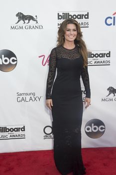 LAS VEGAS - MAY 18 : Singer/songwriter Shania Twain attend the 2014 Billboard Music Awards at the MGM Grand Garden Arena on May 18 , 2014 in Las Vegas.