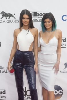 LAS VEGAS - MAY 18 : TV personalities/sisters Kendall Jenner (L) and Kylie Jenner attend the 2014 Billboard Music Awards at the MGM Grand Garden Arena on May 18 , 2014 in Las Vegas.