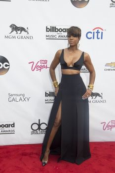 LAS VEGAS - MAY 18 : Singer Kelly Rowland attend the 2014 Billboard Music Awards at the MGM Grand Garden Arena on May 18 , 2014 in Las Vegas.
