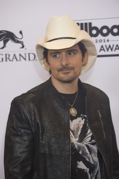 LAS VEGAS - MAY 18 : Recording artist Brad Paisley attends the 2014 Billboard Music Awards press room at the MGM Grand Garden Arena on May 18 , 2014 in Las Vegas.