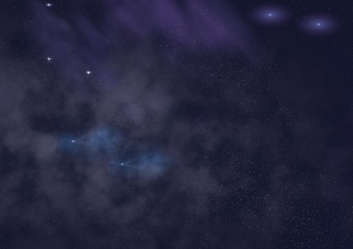 Small part of an infinite star field of space in the Universe. "Elements of this image furnished by NASA".