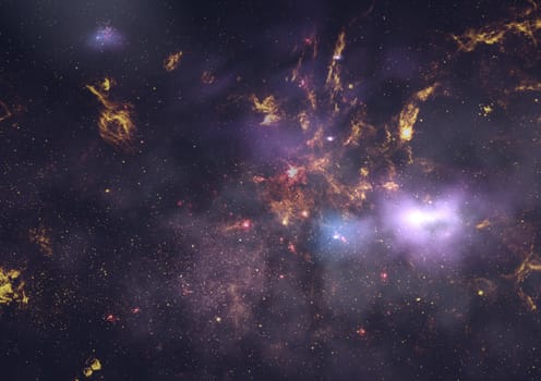 Star field in space a nebulae and a gas congestion. "Elements of this image furnished by NASA".