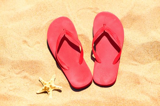 Flip-flops on a sand