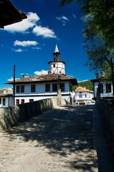 Old bridge and house in Tryavna, Bulgaria.