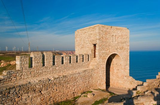 Fortress. A medieval fortress in Bulgaria - Kaliakra