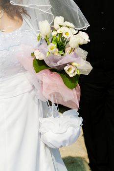 Bride and bouquet. Wedding Bouquet