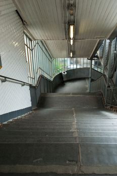 Stairs in metropolitan in Paris ( Stalingrad)