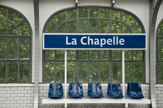 metropolitan station in Paris (La chapelle)