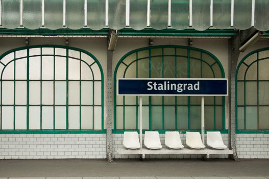 metropolitan station in Paris (Stalingrad)