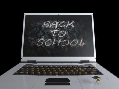 Back to school concept background with notebook