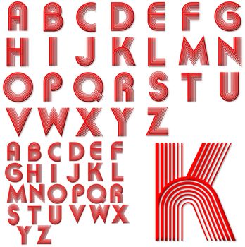 Alphabet lettering design