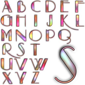 Alphabet lettering design