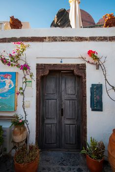 Oia Santorini Greece famous with beautiful romantic sunsets