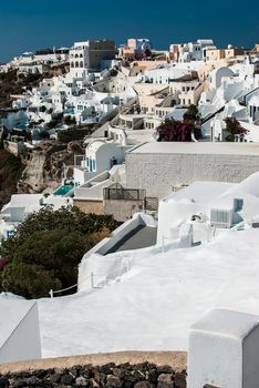 Oia Santorini Greece famous with beautiful romantic sunsets